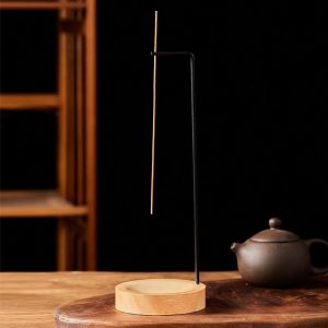 Đồ Trang Trí Nhà Cửa Bằng Gỗ Sáng Tạo Giá Đỡ Nhang Hình Tròn Úp Ngược Dùng Cho Phòng Ngủ Yoga Đồ Thủ Công Trang Trí.