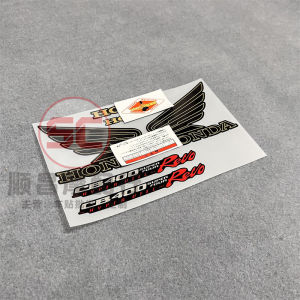 New R&G CB400 VTEC Fourth Generation Motorcycle Tank Side Cover Sticker Wings Line Decal for Motorcycle Decoration Care