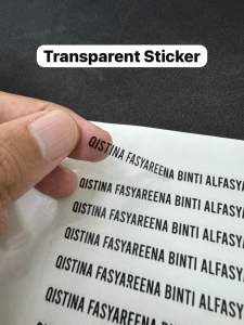 Kombo Jimat School Student name sticker for books murid pelajar label buku