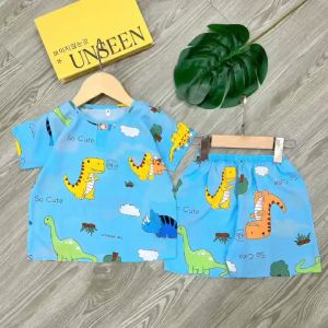 [Chọn màu] Bộ quần áo bé trai Đồ bộ bé trai tay ngắn quần đùi vải tole lanh loại 1 mềm mịn thoáng mát Size 7-35kg Hàng Việt Nam Shop MK DESIGN
