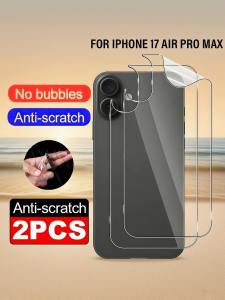 2 Pcs Back Hydrogel Soft Film Screen Protector Film Compatible With IPhone 17 Pro Max Air 16 15 14 13 12 11 Pro Max X XR XS MAX