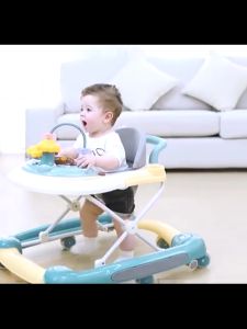 4in 1 walker for baby boy baby walker push walker for baby Shake horse toy baby walking trainer Adjust height  walker baby girl 6-18 months learning walker with push handle