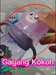 Minitree Botol Susu Bayi Dengan Gagang dan Botol Karakter Lucu Unik Aneka Hewan Size 150ml untuk Usia Bayi 3 Bulan Keatas Baby Feeding Bottle with Handle Bahan PP Sangat Tebal Berkulitas Bisa Direbus dan Mudah Dicuci Accessories Bottle Minum