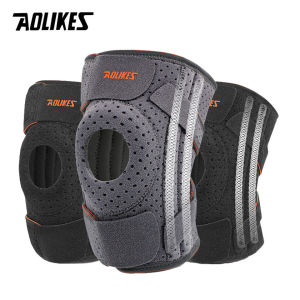 AOLIKES | AOLIKES 1PCS Knee Brace with Side Stabilizers & Patella Gel Pads for Maximum Knee Pain Support and Fast Recovery for Men Women