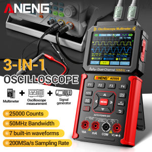 ANENG | ANENG AOS05 3-in-1 Handheld Oscilloscope Multimeter Signal Generator Dual Channel 50MHz 200MSa/s Rechargeable Electronic Repair