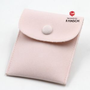 Customized Double-Sided Chinese Pouch Button Bag Seiko Double-Sided Velvet Jewelry Bag Buckle Bag Delicate Velvet Ring Necklace Beads