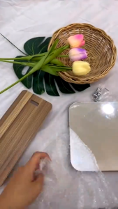 (พร้อมส่ง) กระจกตั้งโต๊ะ กระจกแต่งหน้า มินิมอล ใช้แต่งหน้า หมุน/พับ 4 ขนาด สไตล์เกาหลี สามารถปรับ แบบพกพา