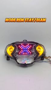 Lampu Rem LED Beat FI X Mode Lampu Rem LED Motor Variasi One Custom Modify