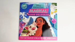 Disney Princess Giant Floor Mat Magical Colouring Book To Color With Search & Find For Kids