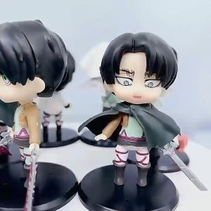 Mô hình chibi 6 nhân vật Attack on titan Đại chiến titan Levi Jean Historia Annie Sasha Armin Erwin Eren Yeager Mikasa