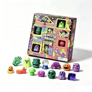 Schylling | Hộp Lịch Vạn Niên Halloween 14 Ô Với Đồ Chơi Bóp Xả Stress Hình Ma Bí Ngô Đầu Lâu Quà Tặng Bất Ngờ Nhỏ Cho Thanh Thiếu Niên Và Người Lớn