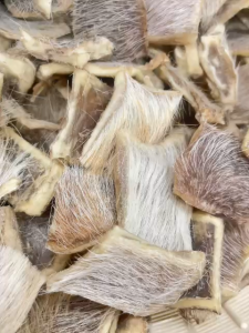 Da trâu trắng (trâu cò trâu bạch trâu bạc) đã phơi khô còn nguyên lông