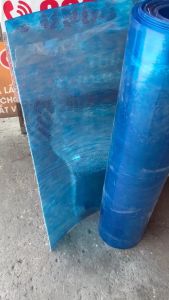 (Khổ cao 1m x dày 8zem) Tôn nhựa lấy ánh sáng màu xanh che nắng mưa chất lượng