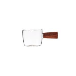 XIANGYOUYOU | Glass Baby Cup with Graduation and Wooden Handle