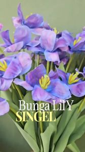 Bunga Artificial Premium Reflected Blooming Tulip Semi Latex