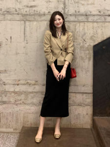 SHANGSHA | Chic Elegant Mature Style Autumn Suit Set