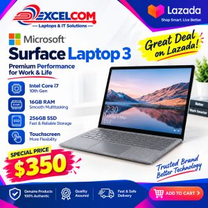 Excelcom Microsoft Surface Laptop 3 Premium Performance for Work & Life Intel Core i5 10th Gen 16GB RAM 256GB SSD Touchscreen $350