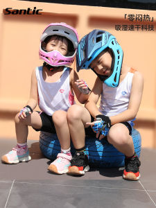 Santic Santic New Cycling Clothing Kids Quick-Drying Sports Vest Breathable Comfortable Basic Tops