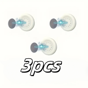 3pcs No Drill Magnetic Remote Holder - Wall Mount for TV/AC/DVD Remotes White Space-Saving Design