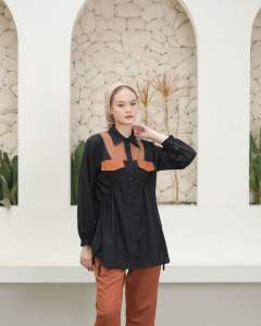 Pakaian kemeja tali serut wanita ZHANA TOP by DYA ID