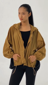 Dama Kara Basic Raglan Jacket Pleats