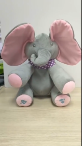 Elephant Plush Toy Can Talk And Sing Plush Educational Music Toy Suitable for Girls Birthday Gift