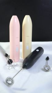Dreepor Electric Milk Frother Egg Whisk Powered Handheld Foam Maker with 2 Whisks