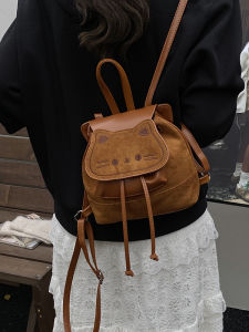 Fashionable Cute Cartoon Womens Backpack Small Niche Design High-End Feeling Stylish Shoulder Bag for Autumn Winter