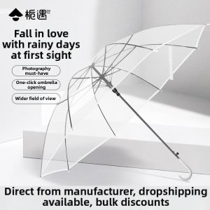 Transparent Elegant Large 8-Bones Photo Accessory Umbrella