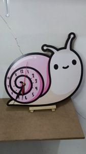 Jam dinding Unik Lucu Motif Siput Dekorasi Hiasan dinding Aesthetic