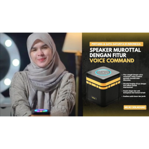 Smart Akram Speaker Murottal Murotal AlQuran Al-Quran Digital Lengkap 30 Juz Remote Dengan Suara Teknologi Voice Command Desain Kabah