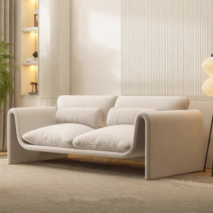YIZUO | Creamy Zen Style Tech Fabric Sofa Small Space Design