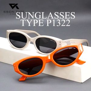 SSON TVTE Kacamata Hitam Cat Eye Bahan TR Polarized Sunglasses Outdoor Fashion Pria Wanita P1322