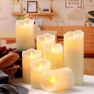 LED Swing simulation candle/Halloween candles/Romantic Cylindrical Flickering Light Flameless Halloween/Wedding/Party