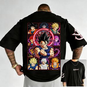 Bandai | Dragon Ball Summer T-shirt Japanese Anime Master 2000s Style Rei Kagubo Style Childrens Style and Parents Short Sleeve Shirt