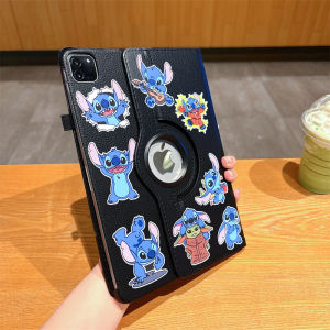 🔥ส่งจากไทย🔥น่ารัก การ์ตูน Stitch สติ๊กเกอร์ เคส for iPad air7 2025 11 pro 2024 11 10.2 เคสไอแพด Gen11 10 9 8 2022 Air4 5 6 10.9 Case การหมุน 360