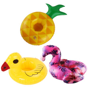 Pool Drink Floaties Inflatable Drink Holders Double Layer Floating Cup Holders Drink Floats Pool Party Supplies