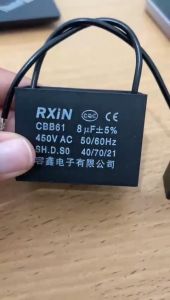 RXIN Kapasitor Kipas Angin 450V AC 1.5uF 8uFCocok Untuk Semua Merk Kipas Angin