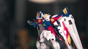 Bandai | CHANGLONG Wing Zero Rg 5505 1/144 Assembly Model Kit Repaired Face Mask Hobby Collection For Adult Collectors Display Gift