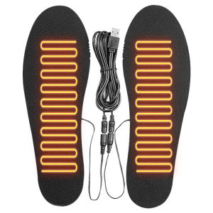 USB Rechargeable Heated Insole Electric Heated Shoes Pad Can Be Cut DIY Customizable Outdoor Hiking Skiing Winter Foot Warmer