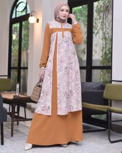 DRESS GAMIS MODE TULIP TERBARU BY NITISA 100%ASLI REAL ADA MODE SAKINAH
