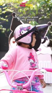 JOYKIDZ Helm Anak Bogo Motif Kaca Datar Karakter Cowo Cewe Usia 2-7 Tahun