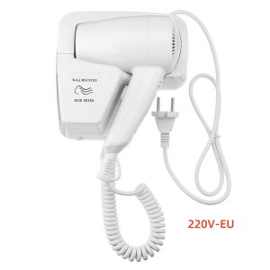 XMSJ | Máy Sấy Tóc Treo Tường Công Suất Cao 1600W Của Khách Sạn Có Phích Cắm US/EU/UK Lắp Đặt Không Cần Khoan Điều Khiển Nhiệt Độ Nóng/lạnh Bằng Công Nghệ Anion Nanoe.