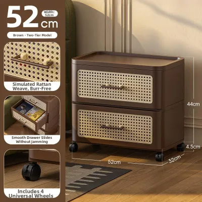 HUIJINGYUN | Retro Style Drawer Plastic Storage Cabinet