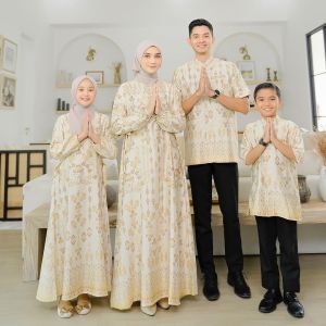 Gamis Couple Sarimbit Pasangan Keluarga Gamis Koko Ayah Ibu Anak Maxmara Silk Terbaru Baju Couple Gamis Koko Family Set Gamis Abaya Koko Lebaran Kondangan Kekinian