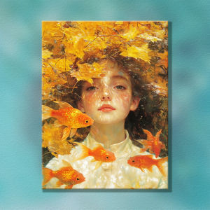 Kayou | Girl Fantasy Landscape Painting By Numbers for Adults DIY Kits HandPainted on Canvas Oil Picture Drawing Coloring By Number