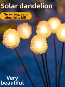 YUANMUXUAN | Solar Waterproof Outdoor Atmosphere Garden Decorative Ground Stake Lights