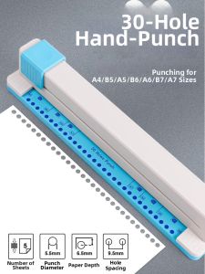 KUDOEPIC | Hand Operated 30-Hole Paper Punch 30 Holes