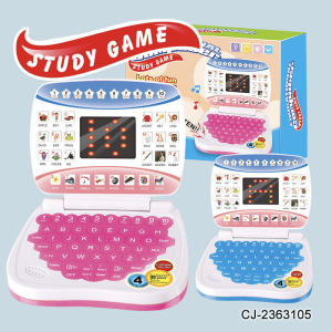 Mô Hình Máy Tính Xách Tay Giả Cho Trẻ Em Đồ Chơi Giáo Dục Sớm LED Màn Hình Hiển Thị Đọc Điểm Máy Học Tiếng Anh
