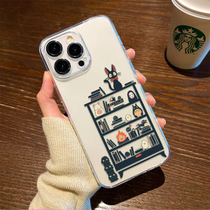 Cartoon Hayao Miyazaki Illustration Silicone Phone Case for Apple 17/16 iPhone 15 New 14Plus Cover 13PRO MAX Transparent 12mini High End 11xs Art Cute Air